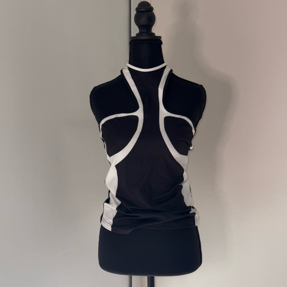 Black & White Halter Top